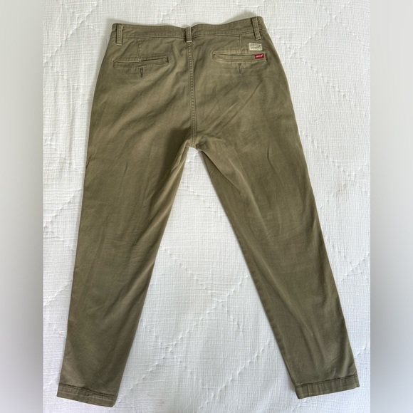 Levi’s XX Chino Standard Taper Pants W32 L30 Olive Green Casual Workwear - Picture 8 of 12